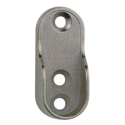 Oval End Sockets 25mm Polished Chrome