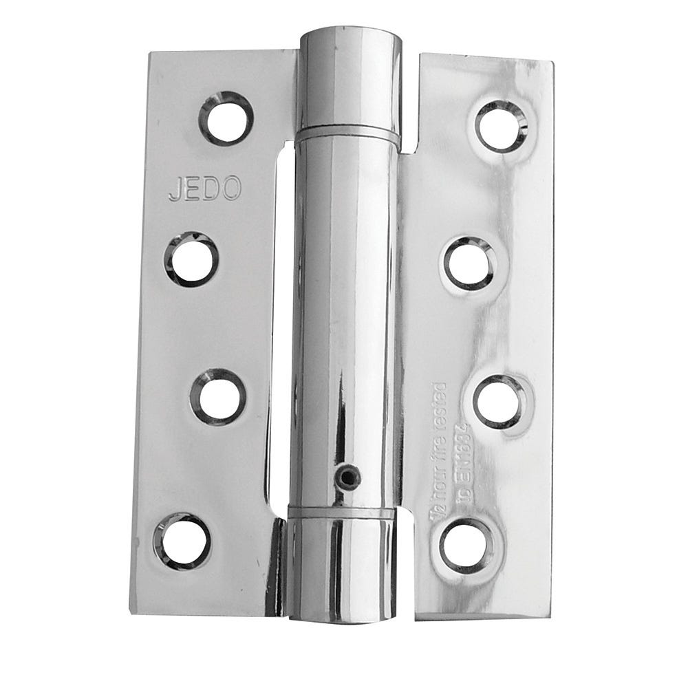 Self-Closing Spring Hinge 102mm Polished Chrome Pack of 3