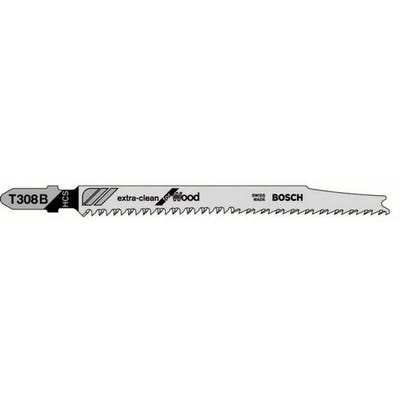 Bosch 117mm Jigsaw Blades Extra Clean Cut Pack of 5 T308B