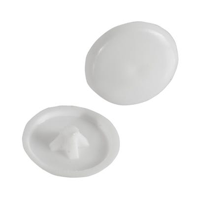 Speed Pro Pozi Screw Cover White Pack of 50