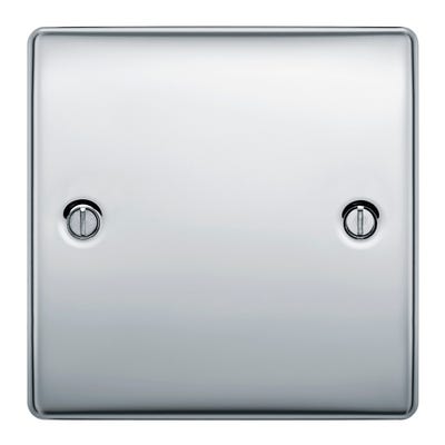 BG 1 Gang Blanking Plate Polished Chrome NPC94-01