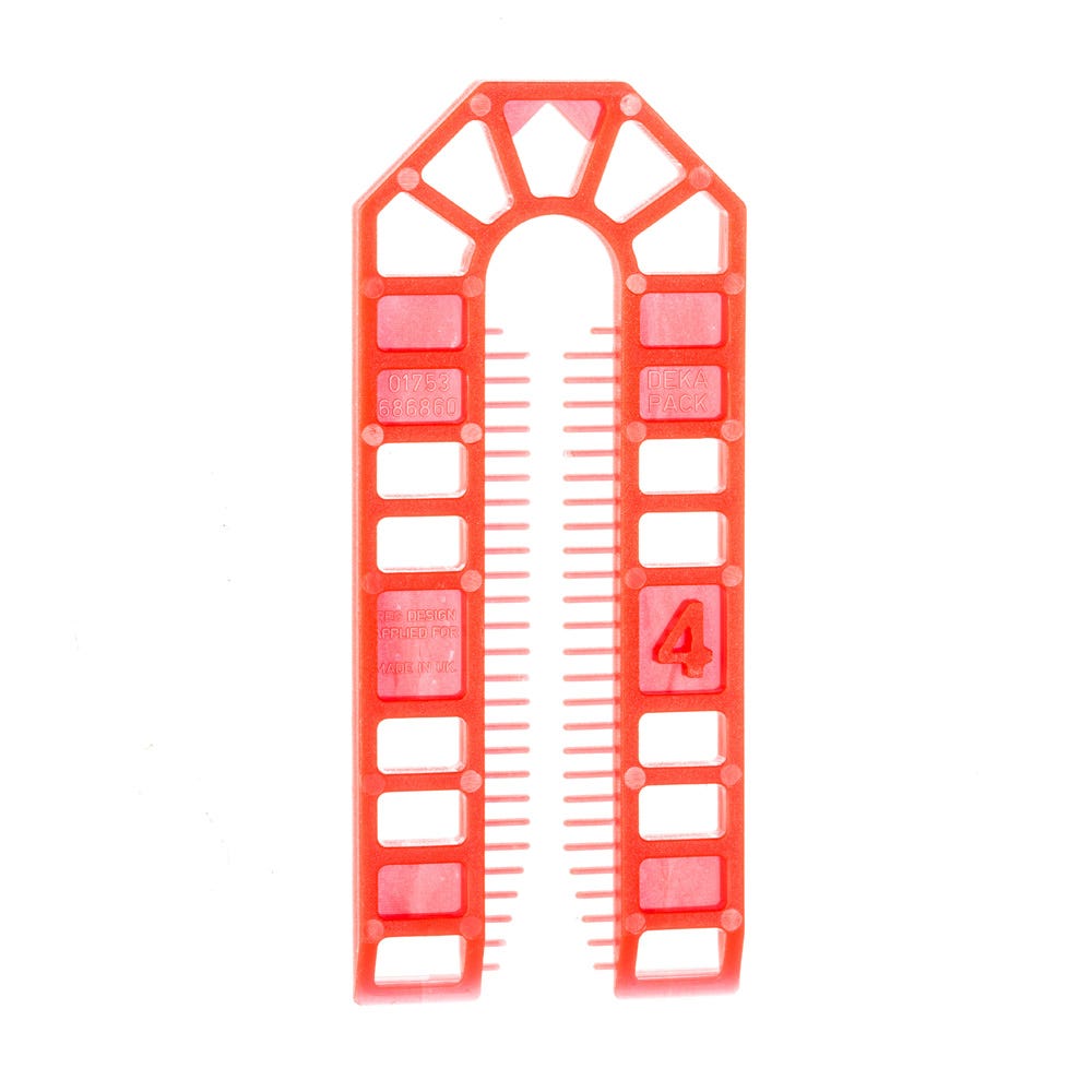 Speed Pro 4mm Red Frame Packers Pack of 10