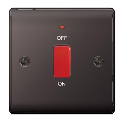 BG 45A DP Neon Switch Black Nickel NBN74