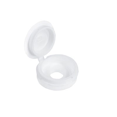 Speed Pro Screw Cover Hinged White Pack of 50