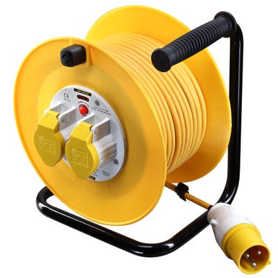 Masterplug 50m 16A 110V 2 Gang Cable Drum LVCT5016/2-MP