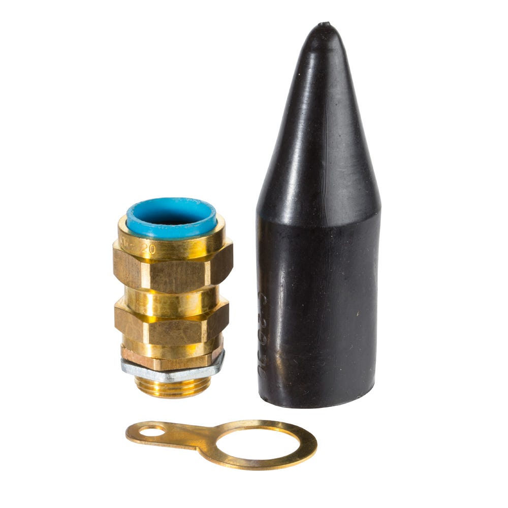 4mm Cable 4 to 5 Core Brass Armoured Cable Glands SWA BS6121 Outdoor 2 Sets