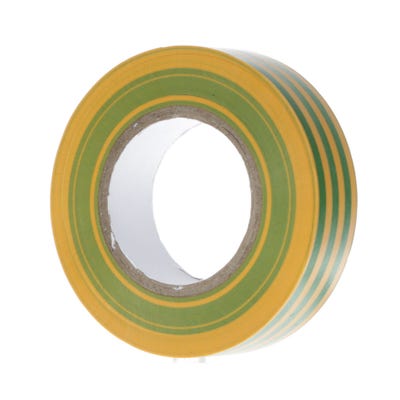 Unicrimp Yellow/Green PVC Insulation Tape 19mm x 20m
