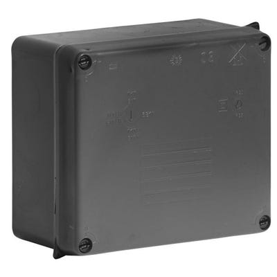 Wiska Weatherproof IP65 Adaptable Box Black 165 x 145 x 84mm