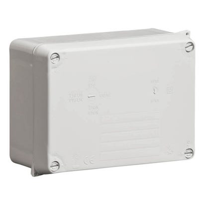 Wiska IP65 Weatherproof Junction Box 160 x 120 x 71mm Grey