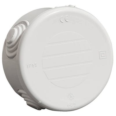 Wiska WIB6 Circular Surface Sealed Box IP55 + Lid & Cones