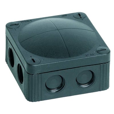 Wiska Combi 308/5/EC/B A.C.E Kit Junction Box + Earthing Bar Black