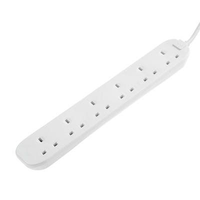 Masterplug 13A 6 Gang 3m Unswitched Extension Lead
