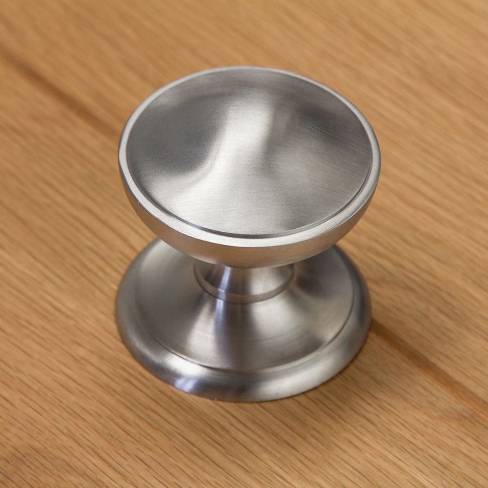 Heritage Brass Centre Door Knob 80mm Satin Chrome