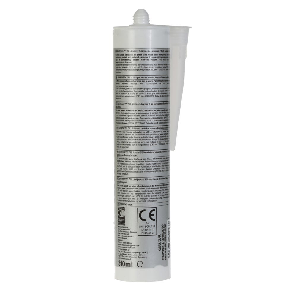 Dow 781 General Purpose Silicone Sealant Clear 310ml