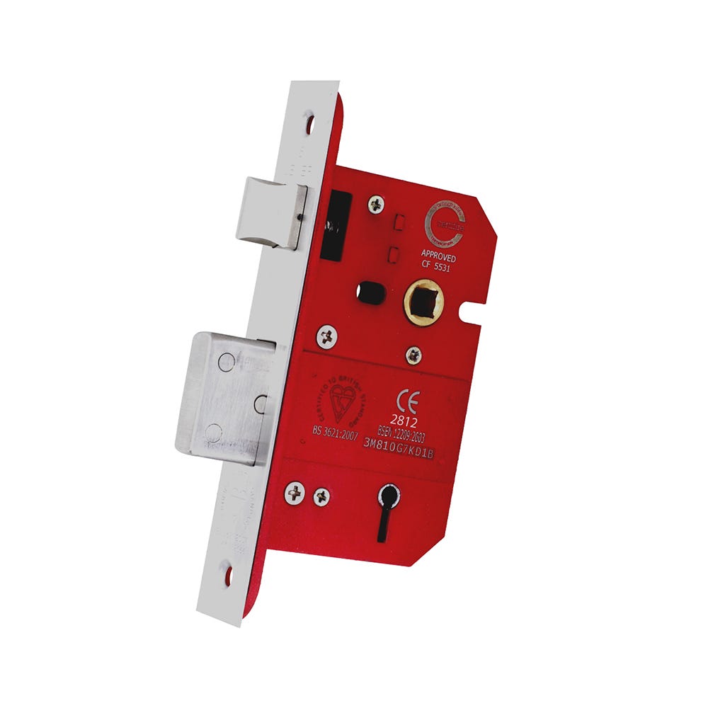 5 Lever Sash Lock FD Certifire 63mm Polished Stainless