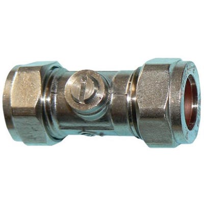 Isolating Valve Chrome Plated 22mm
