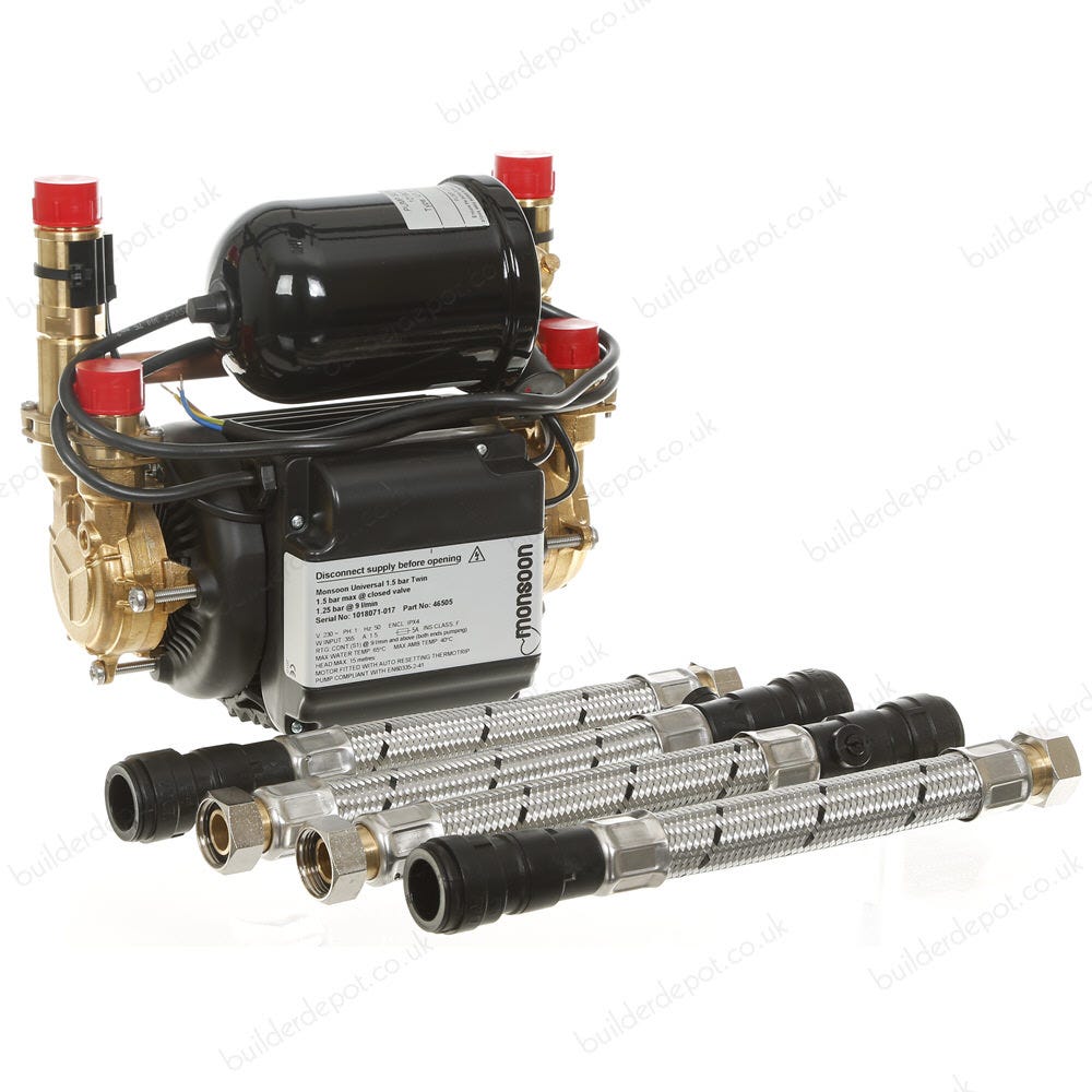 Stuart Turner Monsoon Negative / Positive U3.0 Bar Univ Twin Pump 46410