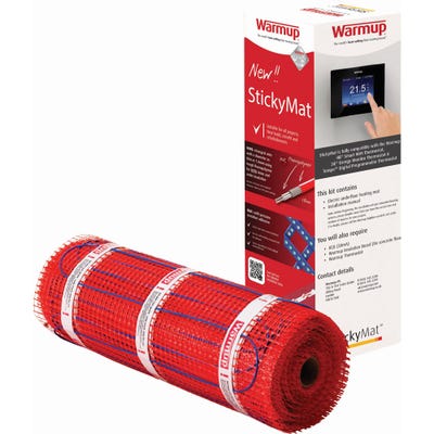 Warmup StickyMat 200W Electric Underfloor Heating System 4.5m²