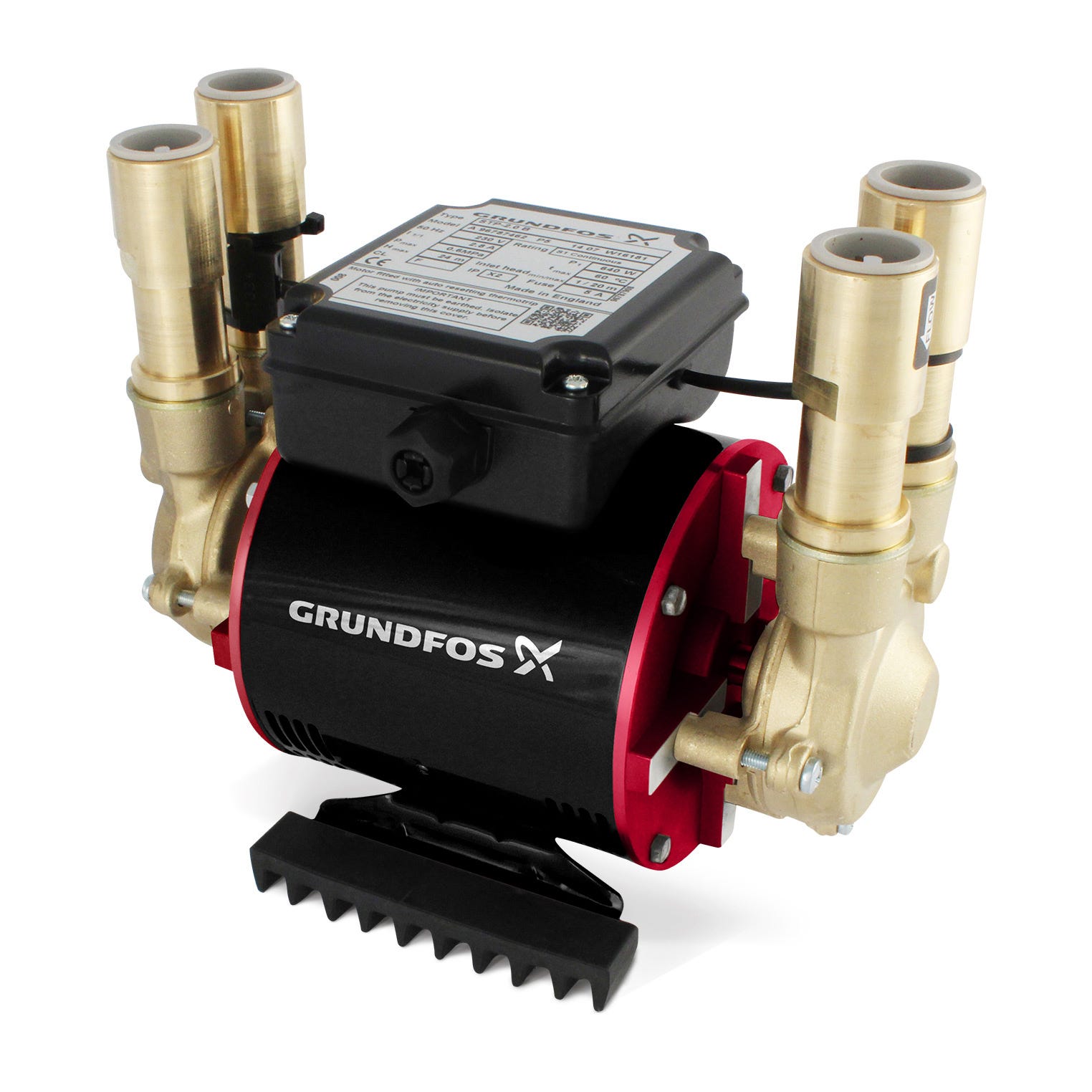 Grundfos Amazon 1.5 Bar Positive Twin Impeller Shower Pump 96787446