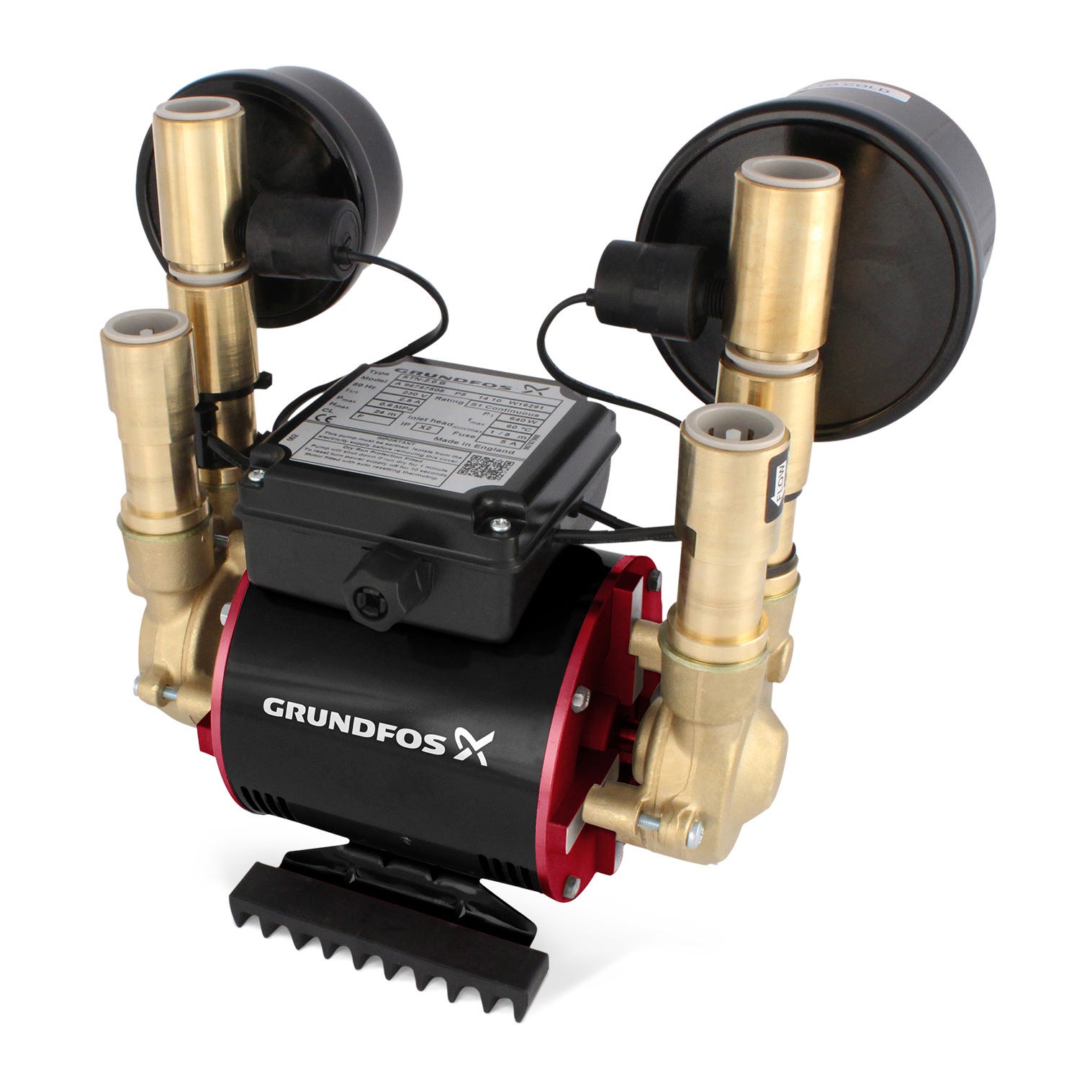 Grundfos Amazon 1.5 Bar Universal Twin Impeller Shower Pump 96787503