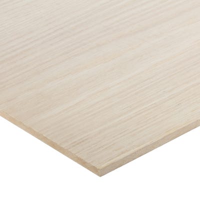 6mm White Oak Veneered MDF Board A/B 2440mm x 1220mm