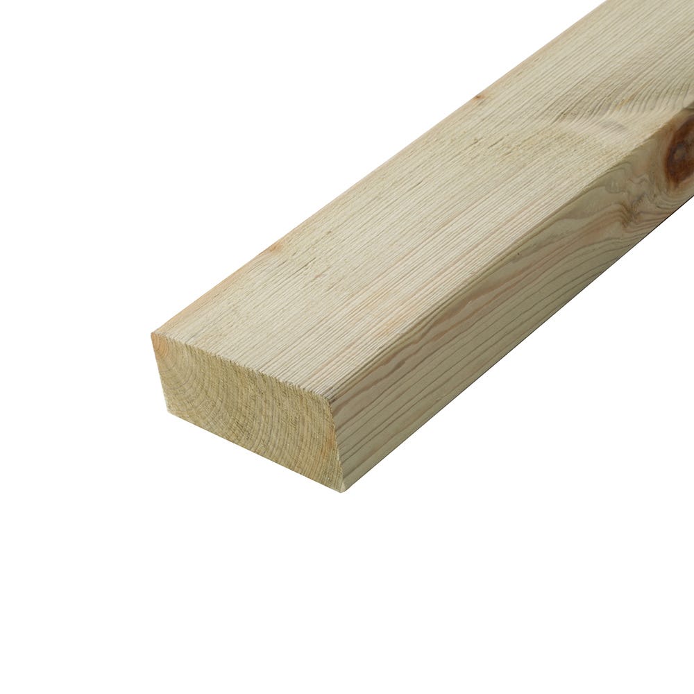 47mm x 100mm C24 Treated Timber 4200mm (4'' x 2'')