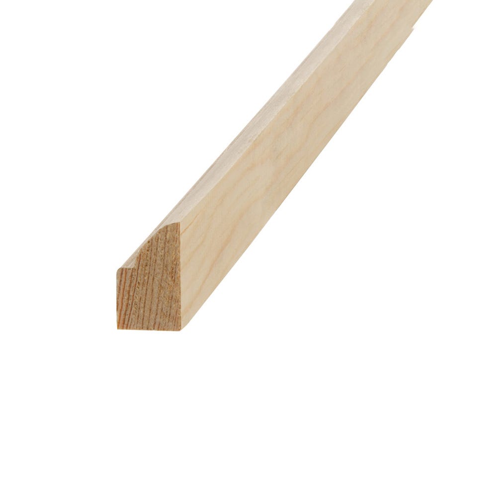 16mm x 25mm Softwood Ovolo Glass Bead (Finish 12mm x 20.5mm)