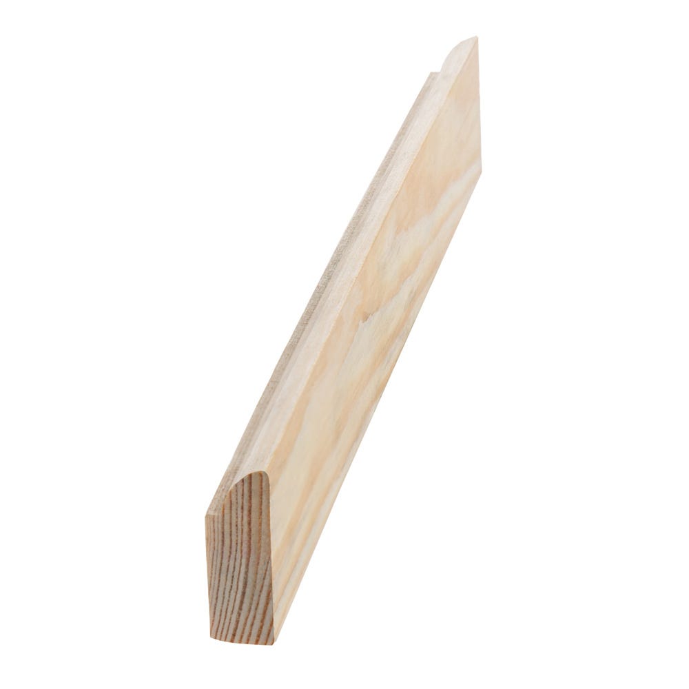16mm x 38mm Softwood Ovolo Door Stop (1.5'' x 0.6'') Finish 12mm x 33mm