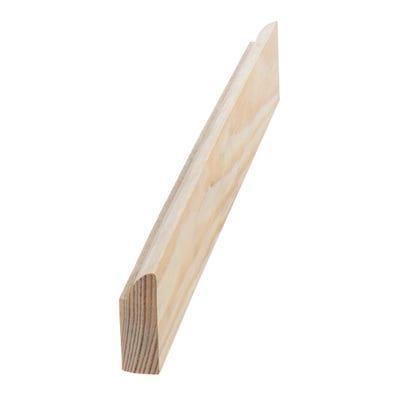 16mm x 38mm Softwood Ovolo Door Stop (1.5'' x 0.6'') Finish 12mm x 33mm