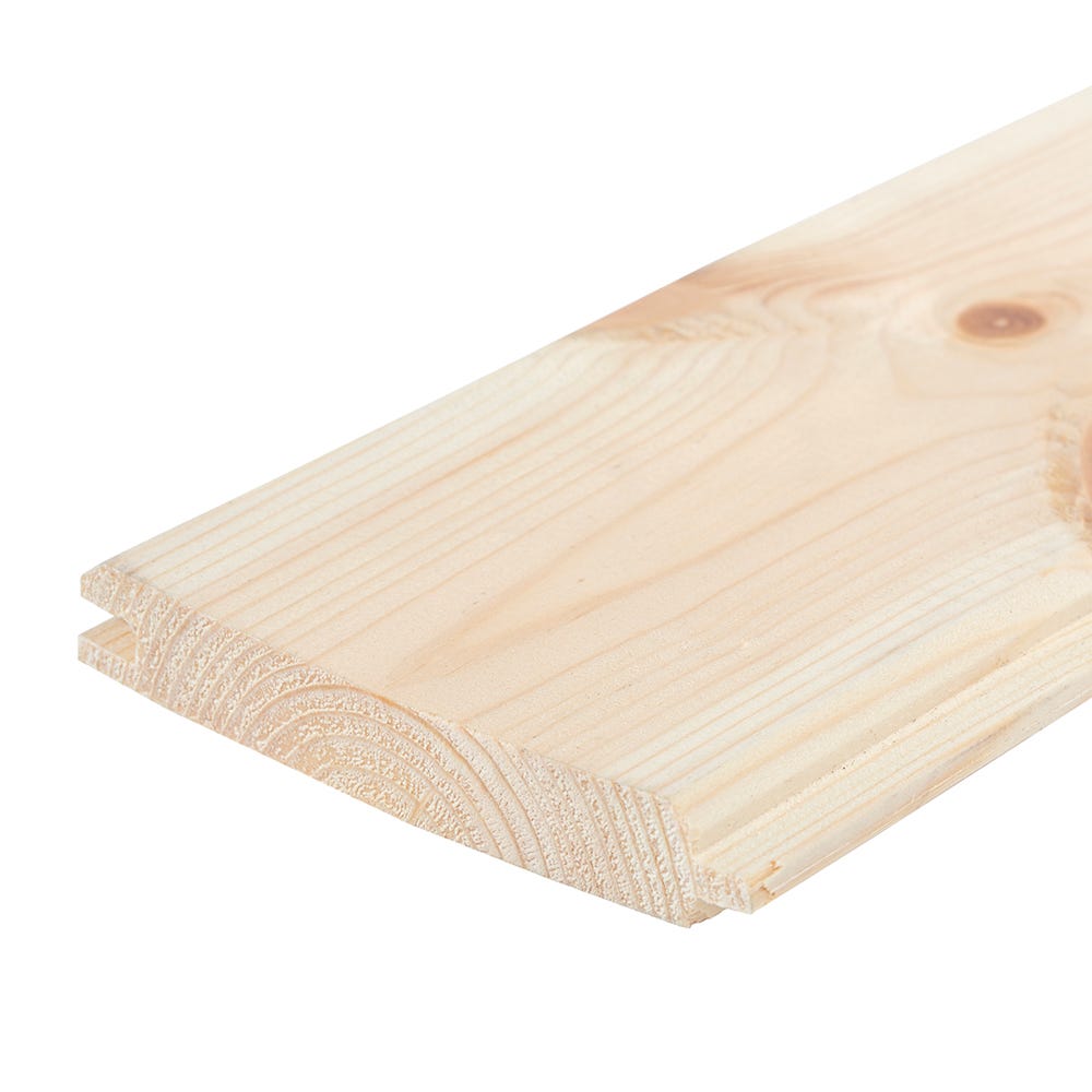 22mm x 150mm Softwood Tongue & Groove Whitewood Flooring (6'' x 1'')