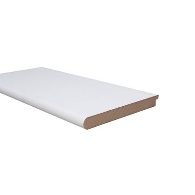 25mm x 219mm MDF White Primed Bullnose Window Board 3660mm