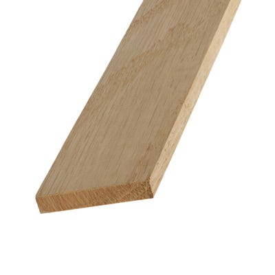 46mm x 8mm Richard Burbidge White Oak Stripwood 2400mm Pack of 10 STW5002