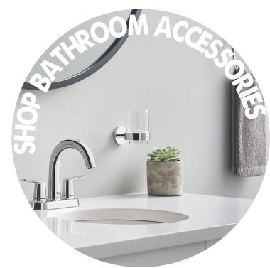 sink with tap, plant and toothbrush holder