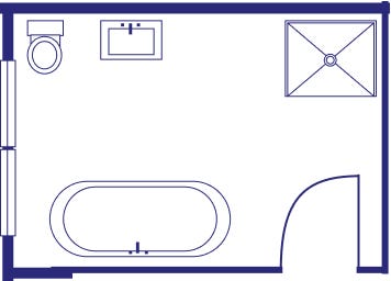 bathroom floor plan