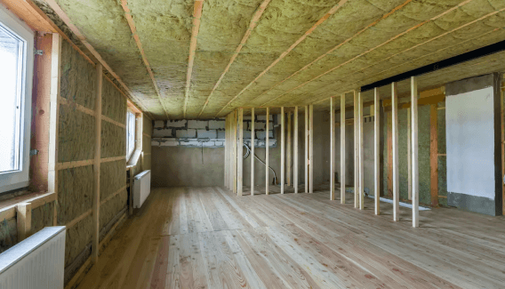 insulation for walls and ceilings first fix