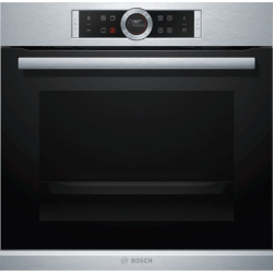 black and silver pyrolytic oven