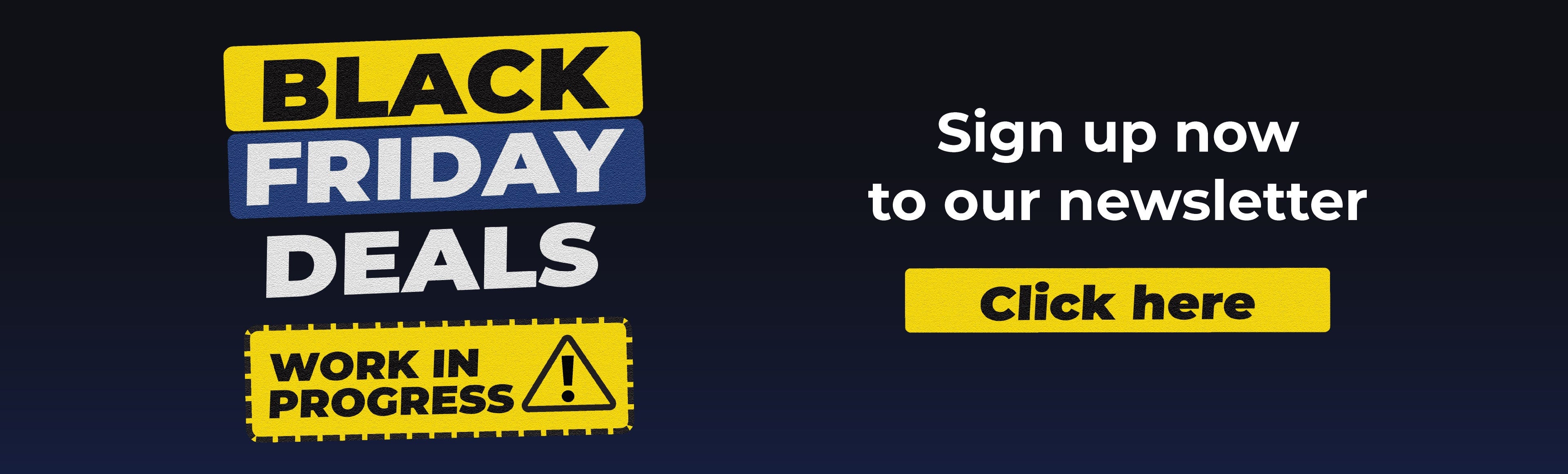 Black Friday 2025 Newsletter Signup