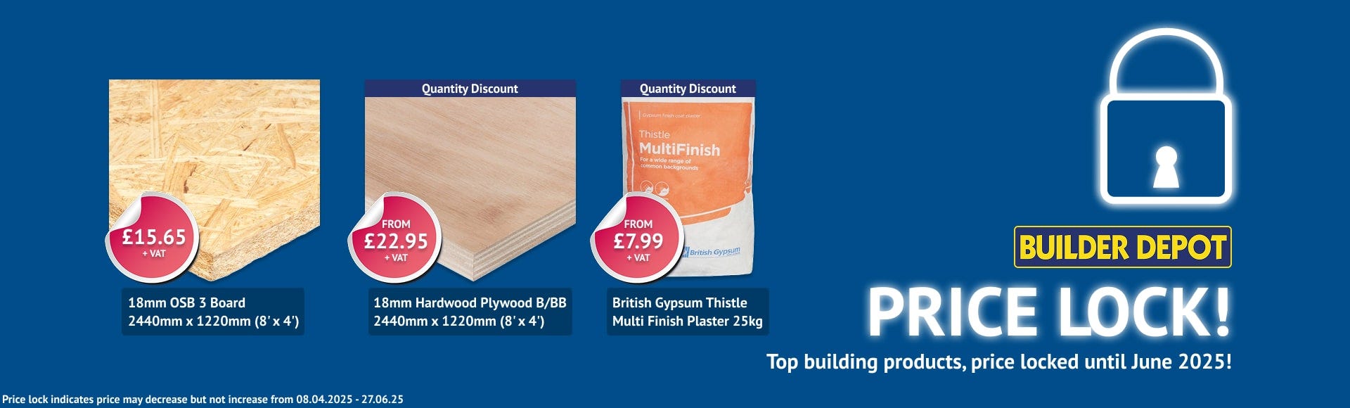 Price Lock Builder Depot